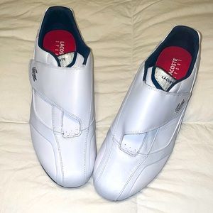 Men’s pair of LACOSTE Size 12 Radium Strap White/Navy Shoe